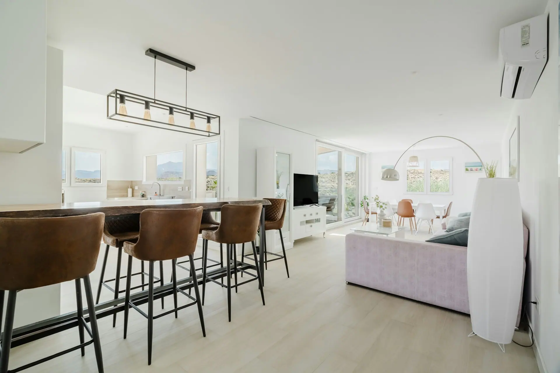 Illustration : intérieur lumineux d'un appartement