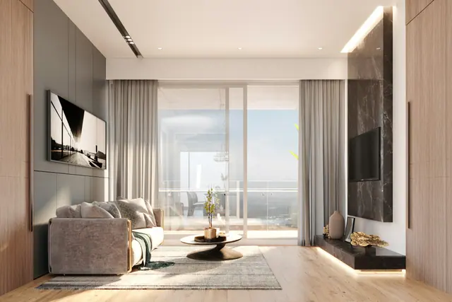 Illustration — appartement lumineux avec vue mer, Nice